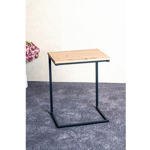 Table d'appoint en métal et plateau décor chêne - 3S. x Home - Modalova