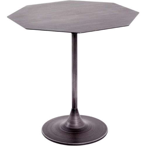 Table d'appoint structure en Acier laqué avec plateau en Métal massif laqué grisonnant - 3S. x Home - Modalova