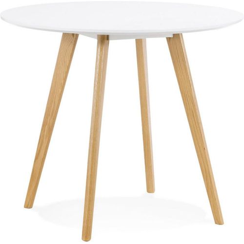 Table De Salle à Manger Blanche Design SPACO Style Scandinave - 3S. x Home - Modalova