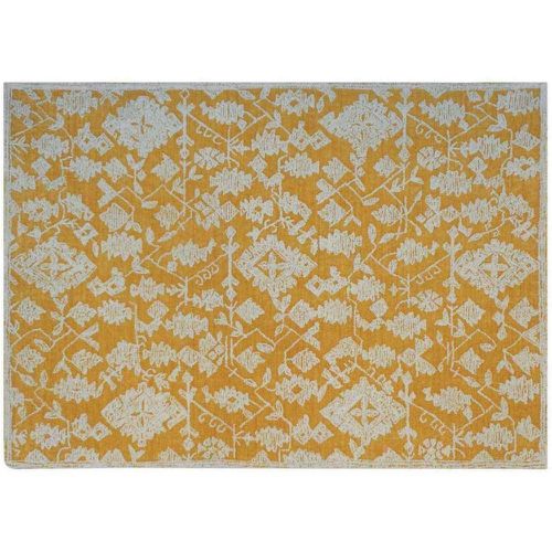 Tapis laine à motifs géometriques RENI or beige 160x230 - 3S. x Home - Modalova