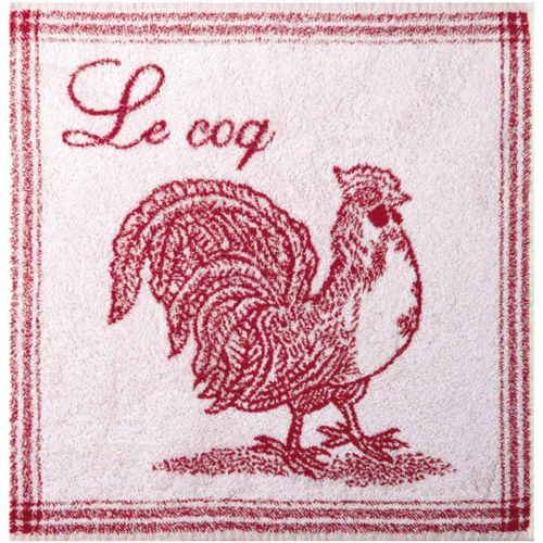 Carré éponge Le Coq - Rouge - Coucke - Modalova