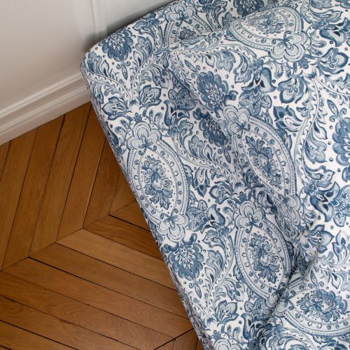 Drap-housse en coton MISTRY - Bleu - 3S. x Collection (Nos Imprimés) - Modalova