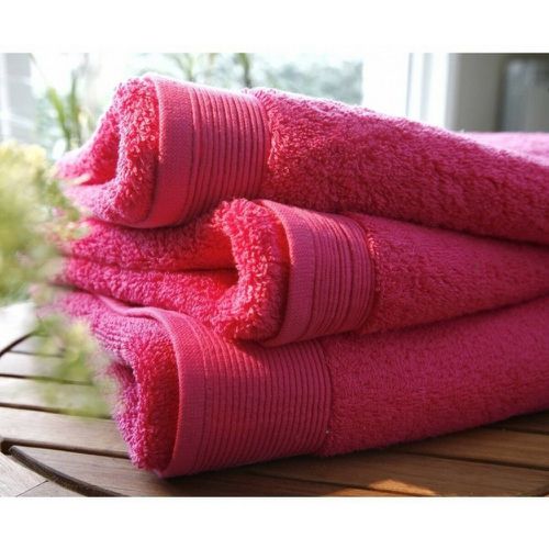 Gant micro-coton 600 gr/m² Fuchsia - Blanc des Vosges - Modalova