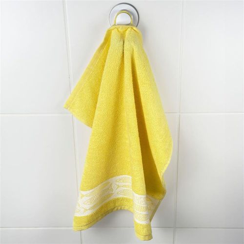 Torchon en coton LITTLEFISH jaune - Becquet - Modalova