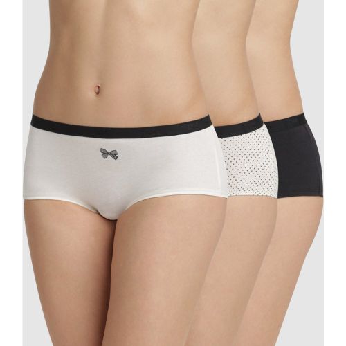 Lot de 3 culottes shorties noirs - Les Pockets en coton - Dim - Modalova