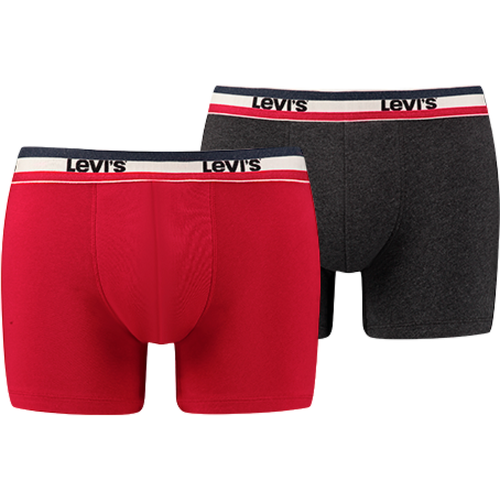 Pack de 2 boxers ceinture élastique multicolore en coton - Levi's Underwear - Modalova