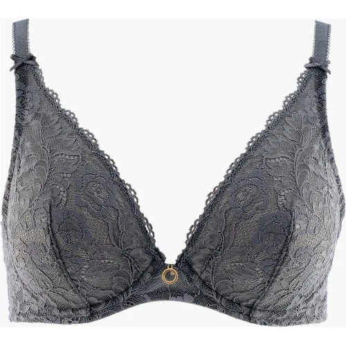 Soutien-gorge plongeant armatures gris - Aubade - Modalova