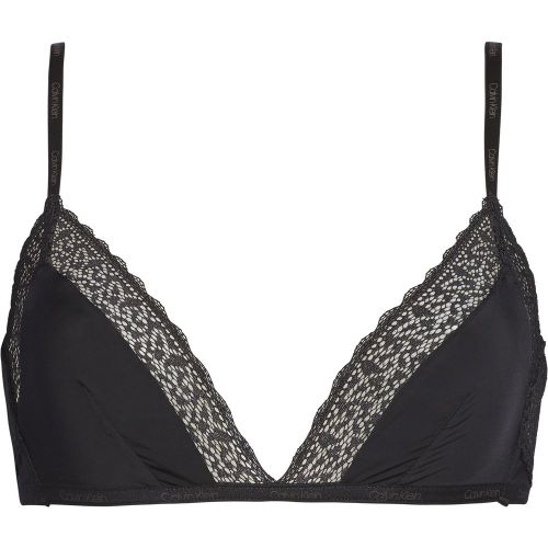 Soutien-gorge triangle sans armatures noir en nylon - Calvin Klein Underwear - Modalova