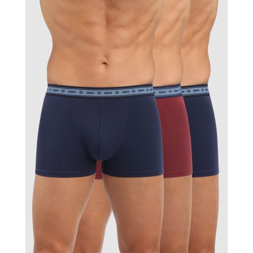 Lot de 3 boxer multicolore en coton - Dim Homme - Modalova