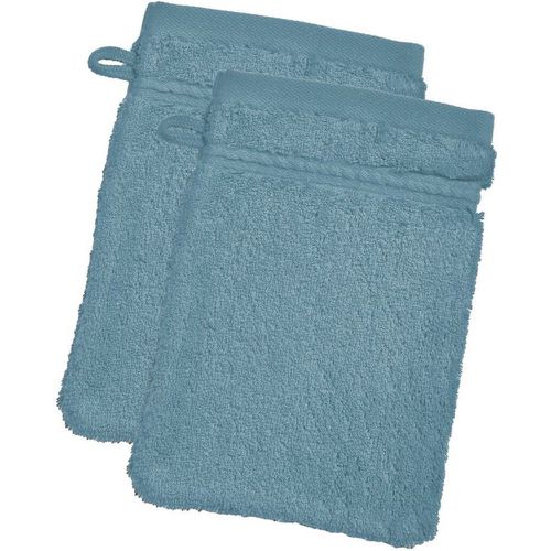 Lot de 2 gants de toilette 15x21 cm Coton Peigne Egype Tempete - Becquet - Modalova