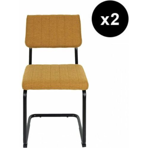 Lot de 2 Chaises ALBAN Moutarde - 3S. x Home - Modalova