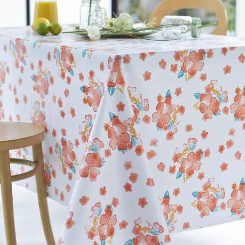 Nappe Rectangle Hibiscus Toile Ciree - Calitex - Modalova