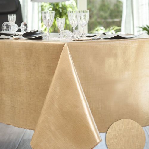 Nappe rectangulaire toile cirée EFFET TISSAGE - Calitex - Modalova