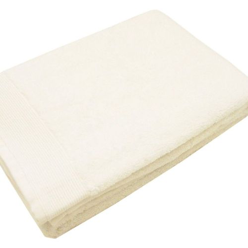 Drap de bain micro-coton 600 gr/m² uni Ivoire - Blanc des Vosges - Modalova