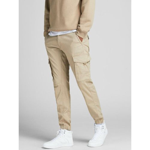 Pantalon cargo Slim Fit Gris Clair en coton - jack & jones - Modalova