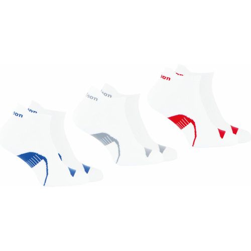 Lot de 3 paires de chaussettes basses Lifestyle Blanc en coton - Wilson - Modalova