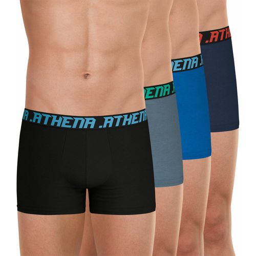 Lot de 4 boxers My Petits Prix en coton - Athena - Modalova