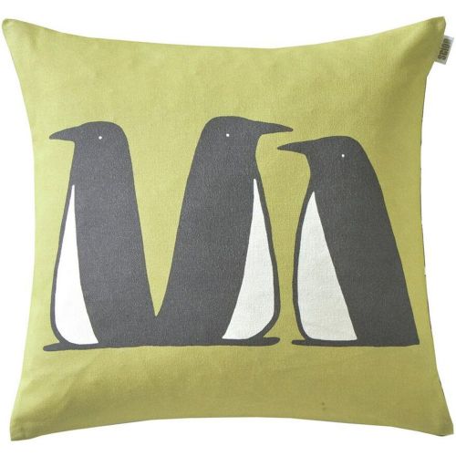 Coussin Pingouins Tilleul - Scion Living - Modalova
