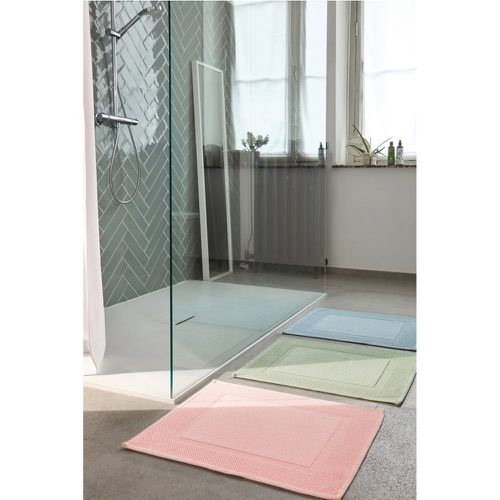 Tapis de bain Coton COMORES kaki - Blanc des Vosges - Modalova