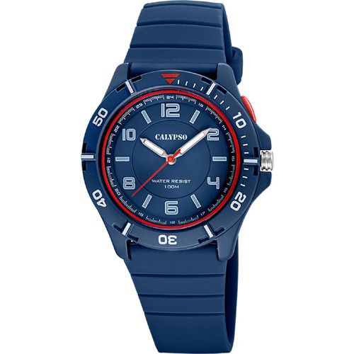 Montre Sweet Time - K5857-5 Bracelet Silicone Bleu Marine - Calypso - Modalova