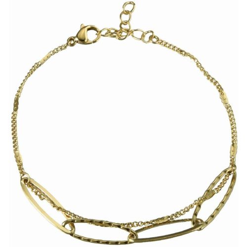 Bracelet Charme Acier Multi Chaines 16+3 cm - Clyda Bijoux - Modalova
