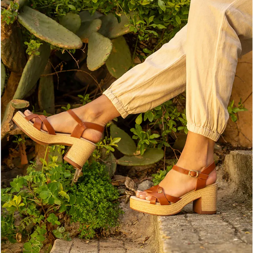 Sandales à Talon LOUANE camel - Les Petites Bombes - Modalova