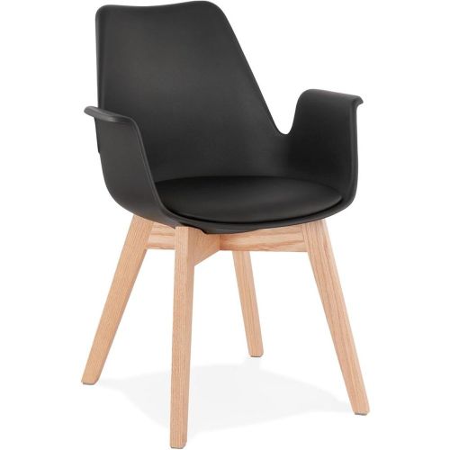 Chaise avec accoudoirs 'MISTRAL' style scandinave - ALTEREGO - Modalova