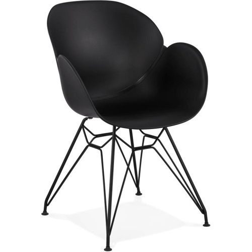 Chaise design 'SATELIT' style industriel avec pieds en métal - ALTEREGO - Modalova