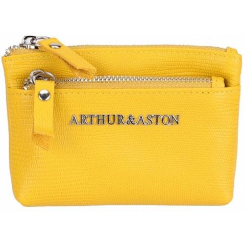 Porte-cartes en cuir colza jaune - Arthur & Aston - Modalova