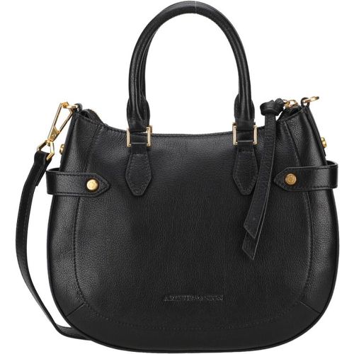 Sac porté main noir en cuir Aria - Arthur & Aston - Modalova