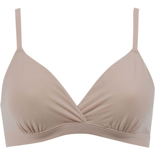 Soutien-gorge triangle croisé sans armatures Easy Seconde Peau Marron/Beige - Athena - Modalova