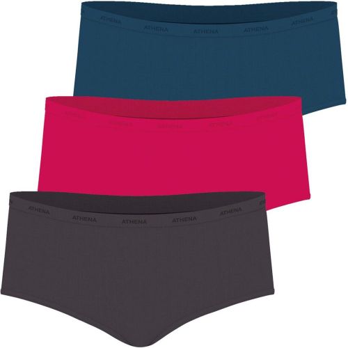 Lot de 3 boxers Ecopack Basic rose en coton - Athena - Modalova