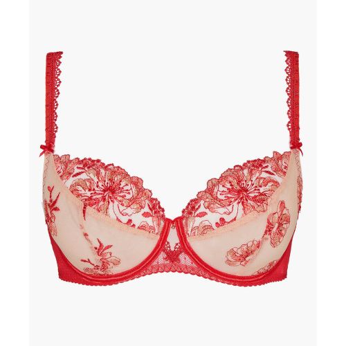 Soutien-gorge balconnet armatures - Rouge - Aubade - Modalova