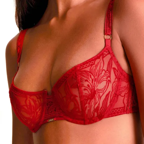 Soutien gorge Corbeille Armature - Rouge Rebelle - Aubade - Modalova