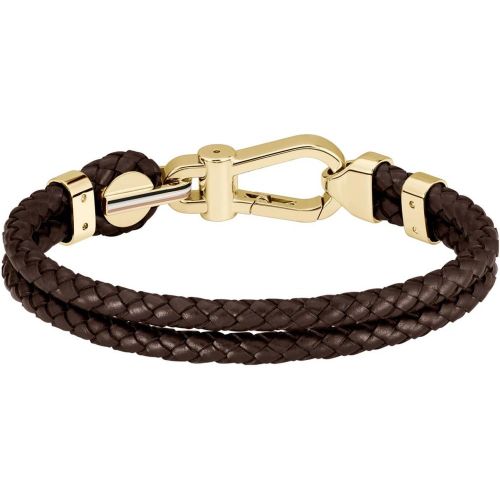 Bracelet Ares Prime - 1580700M Acier, Cuir - Boss Bijoux - Modalova