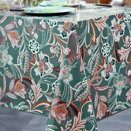 Nappe rectangleToile, cirée motif cachemire DATCHANAP - Becquet - Modalova