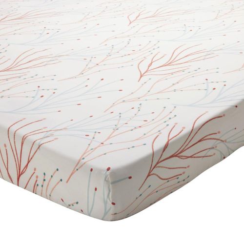 Drap housse en percale de coton CORAL REEF corail - Becquet - Modalova