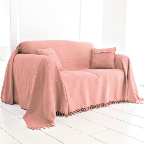 Lot de 2 Housses de Coussin Coton tissé jacquard JC.ORION blush - Becquet - Modalova