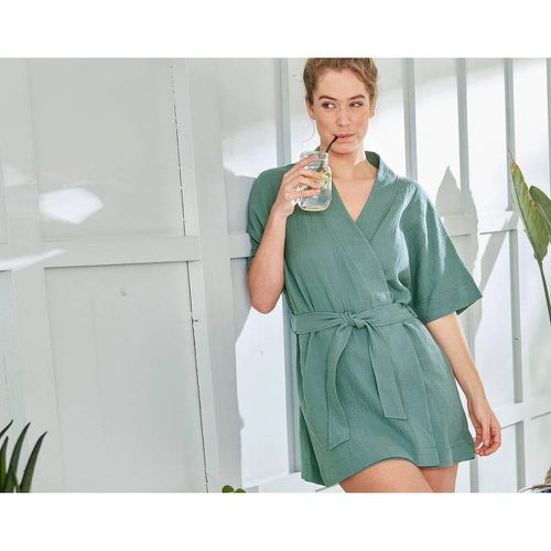 Pyjama kimono KIMOGAZE vert en coton - Becquet - Modalova