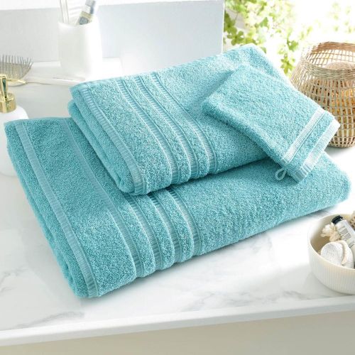 Drap de bain, serviette de toilette en coton BANDESECHELLE aqua - Becquet - Modalova