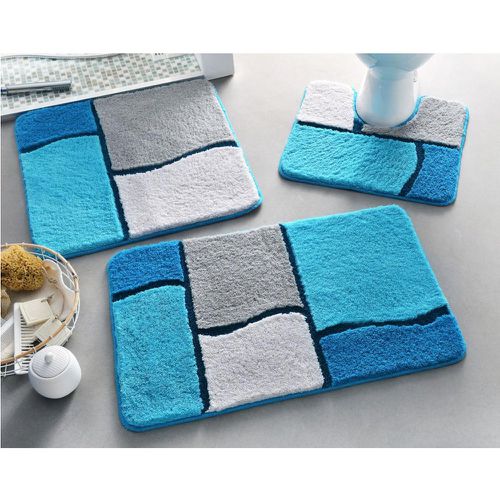 Tapis de bain GLASGOW - bleu - Becquet - Modalova