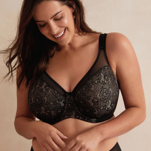 Soutien-Gorge Minimiseur Dentelle Noir - Berlei - Modalova