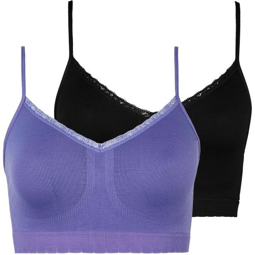 Lot de 2 Soutien Gorges Brassières - Violet et Noir - Billet Doux - Modalova