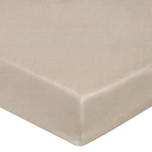 Drap Housse lin lavé LOUXOR Naturel bonnet 30 cm - Blanc des Vosges - Modalova