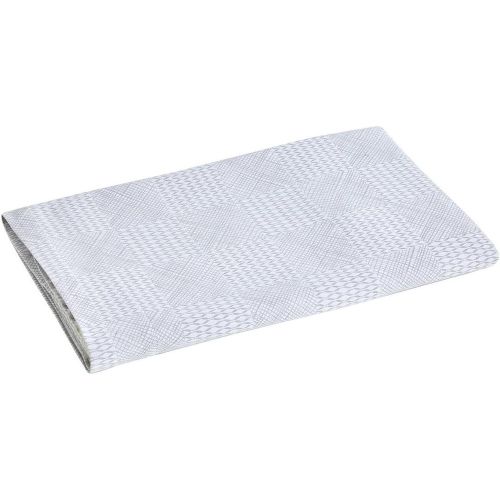 Drap plat métis jacquard 70% coton - 30% lin GRAMINES perle - Blanc des Vosges - Modalova