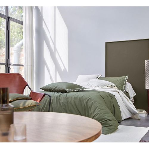 Drap plat percale bio TANDEM Mousse - Blanc des Vosges - Modalova