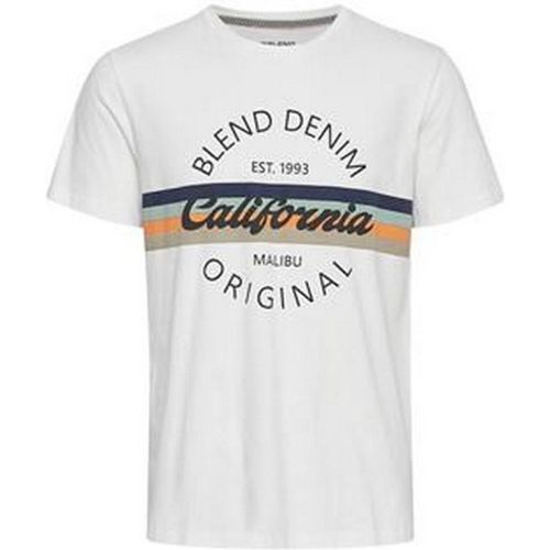Tee-shirt avec Imprimé Rétro Poitrine - en Coton - Blend - Modalova