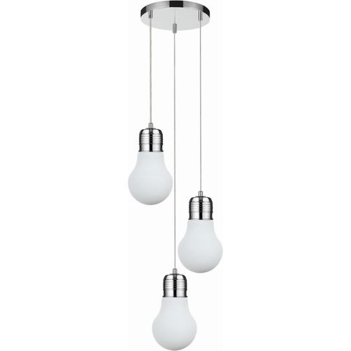 Ampoule pendante 3xE27 60W Chrome/Blanc - Britop Lighting - Modalova