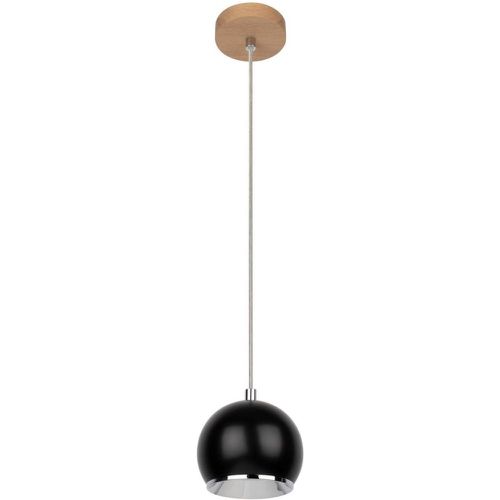 Lampe Suspendue Ball Wood Chêne huilé Métal - Britop Lighting - Modalova