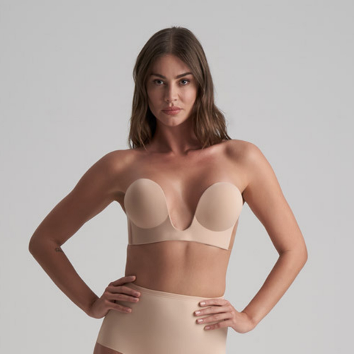 Soutien-gorge bandeau adhésif dos nu et décolleté plongeant - Bye Bra - Modalova